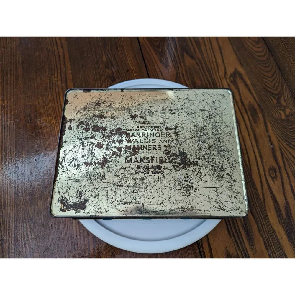 Vtg Jack Daniel's Old Time - Hand Made Tennessee Whiskey Tin Container